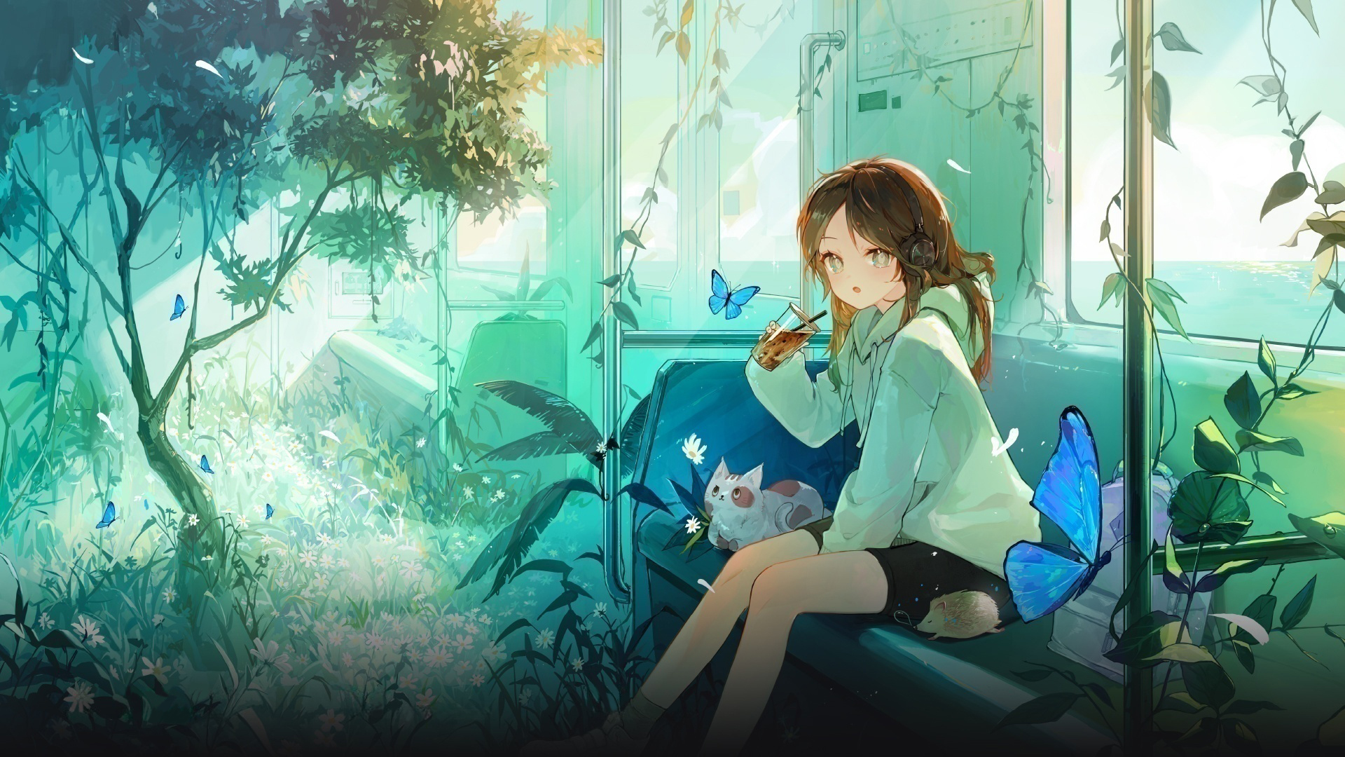happyongdal-bike-shorts-detexted-headphones-neko-wallpaper-1186466